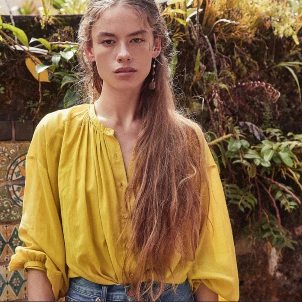 Doen Jane Blouse in Moss